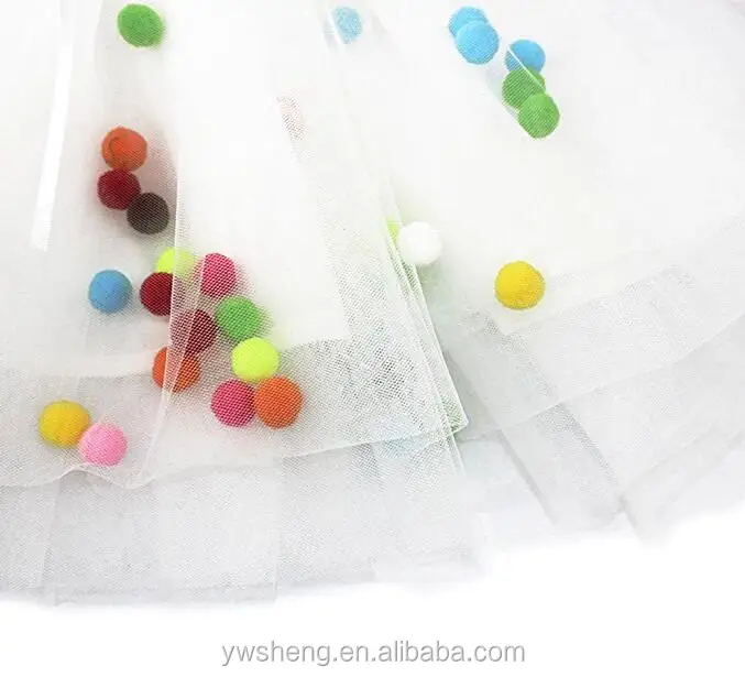 Infinity Baby Girls TUTU skirt Multi-Layer Tulle Balls Pom Pom Dress for Toddler Girls