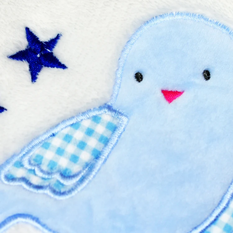 
Hot Sale Baby Blanket Cotton Muslin Swaddle Printing Embroidery Warm Baby quilt 