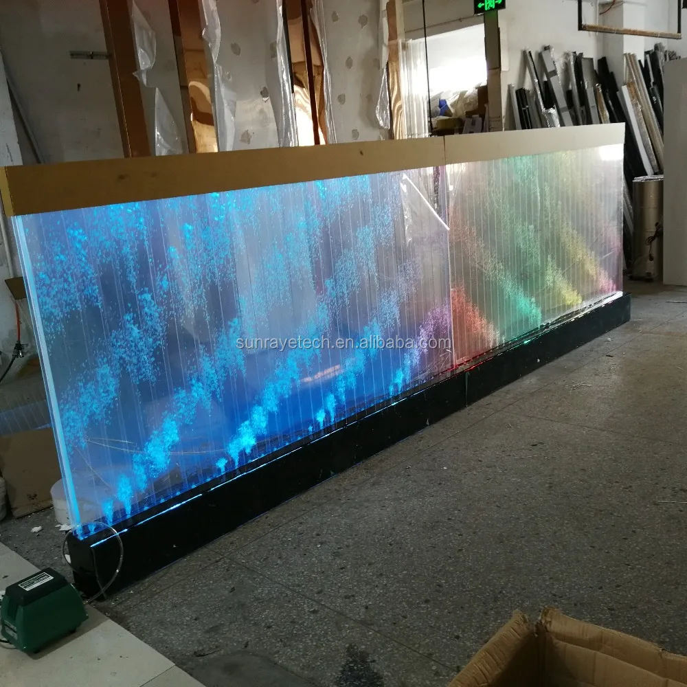 2019 H150*L500 cm 3D Program-Controlled LED water bubble wall for home office KTV restaurant bar event