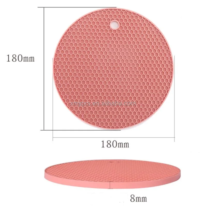 Factory directly selling  silicone pad  honeycomb style Heat Resistant silicone pot holder