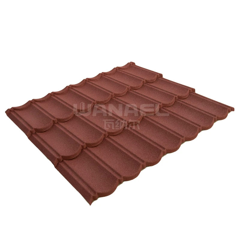 Low Cost Chinese Cheap Roofing Materials, Free-Maintenance And Durable Stone Chips Coated Steel Roof Sheets