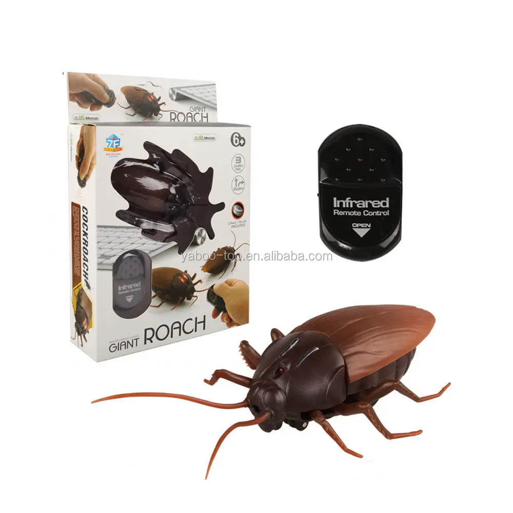 New Remote Control Mock Fake Cockroach RC Toy Prank Insects Joke Scary Trick Bug