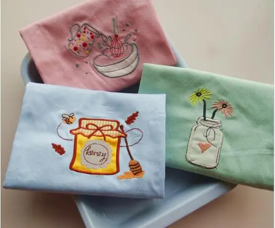 wholesale cotton twill blank tea towels for embroidery