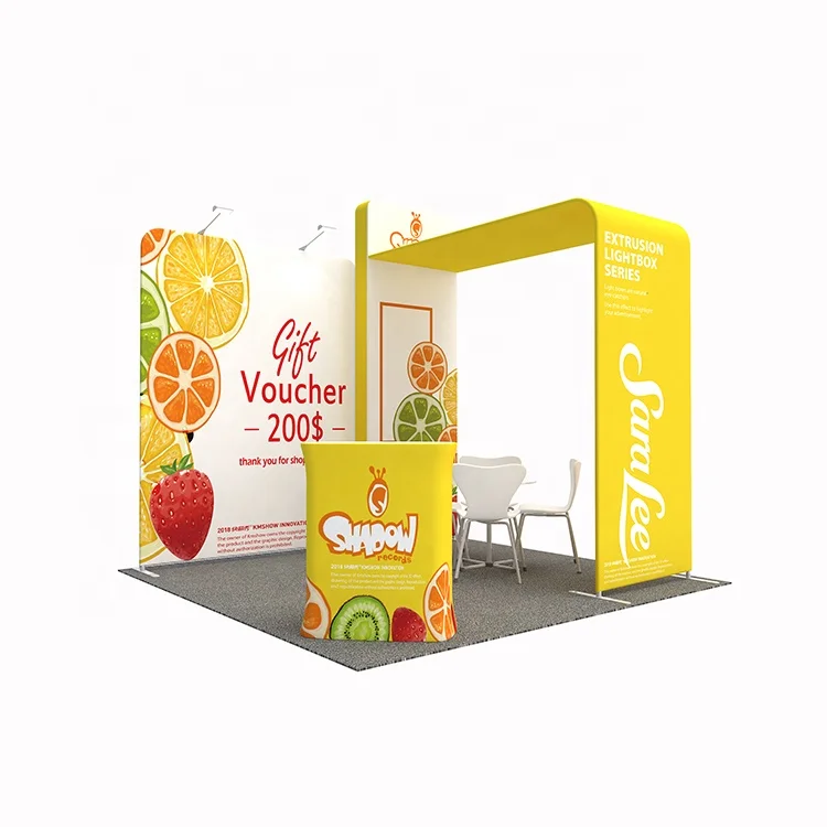 Contracted Simple Installation Standard Aluminium  Portable Exhibition Stand Trade Show Equipment