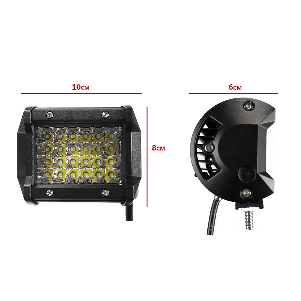 3.7 inch 72W Spot led work light for off road with 2 years warranty sale