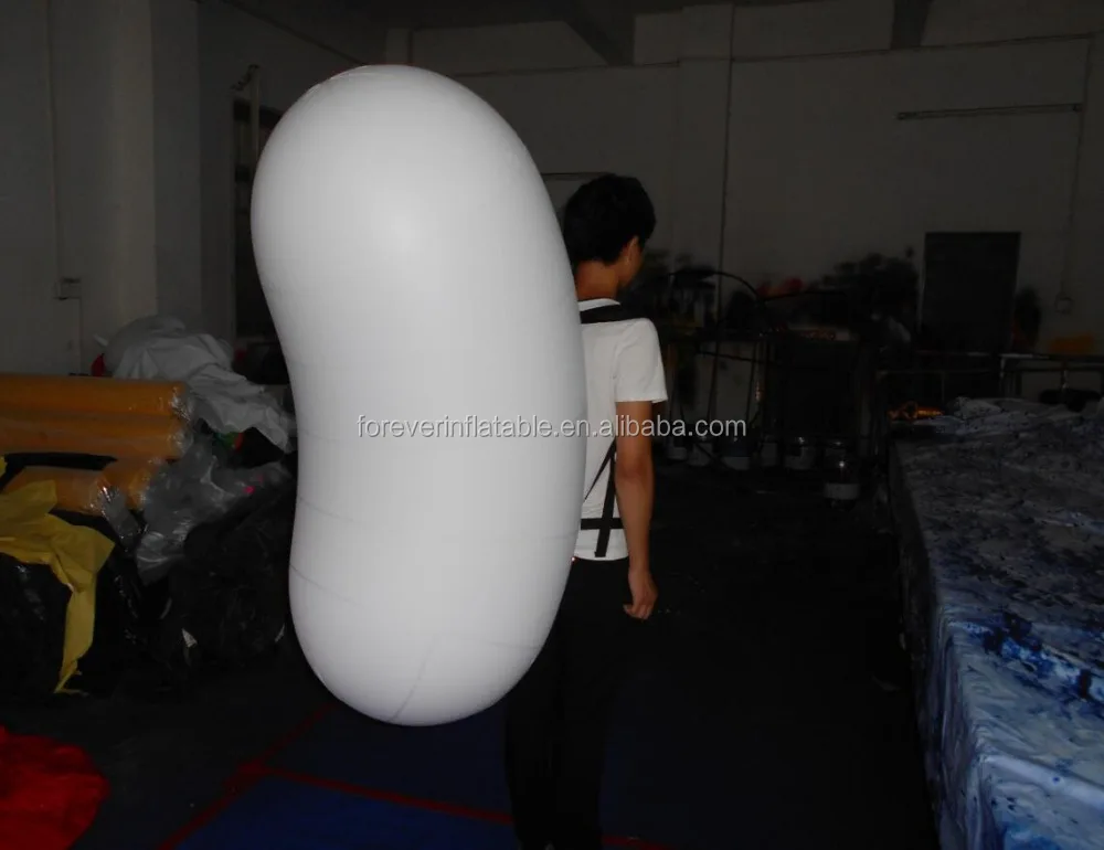 Advertising inflatable lighting sausage backpack