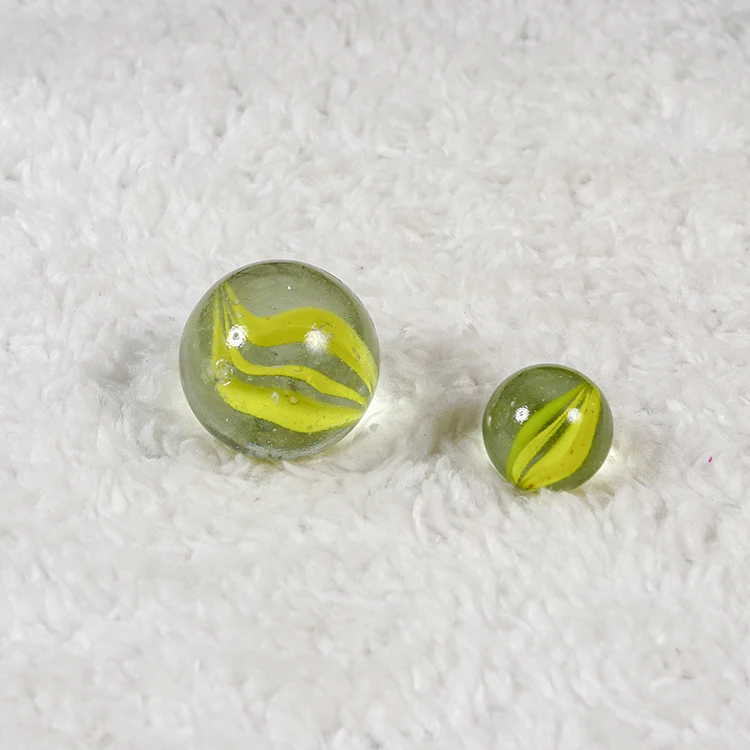 Custom logo marble 25mm glass marbles with 8 petals eye balls