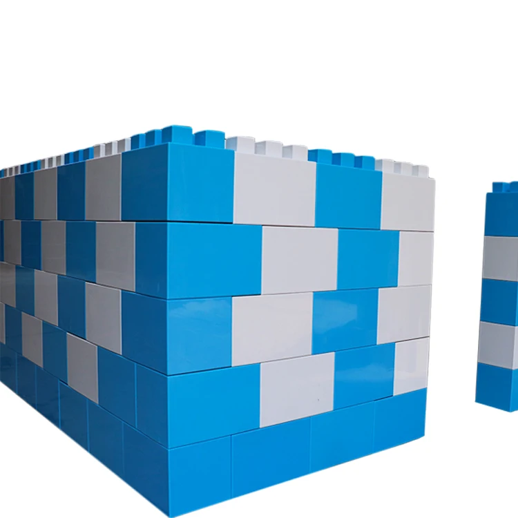 Factory direct solid abs plastic building blocks for screens & room dividers home diy dry-wall partition