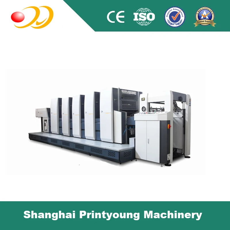 
PRY-5660E Fully Automatic Offset Press Sheet Paper for 5 Colors Offset Printer Printing Shops Multi Color Flatbed Printer Engine 