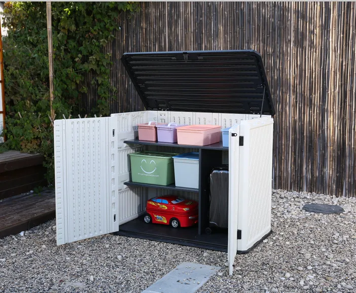 Kinying бренд 2,4 ft. Вт х 4 фута. D открытый ящик для хранения Пластиковые горизонтальные ящик для инструментов для инструмента всякой всячины