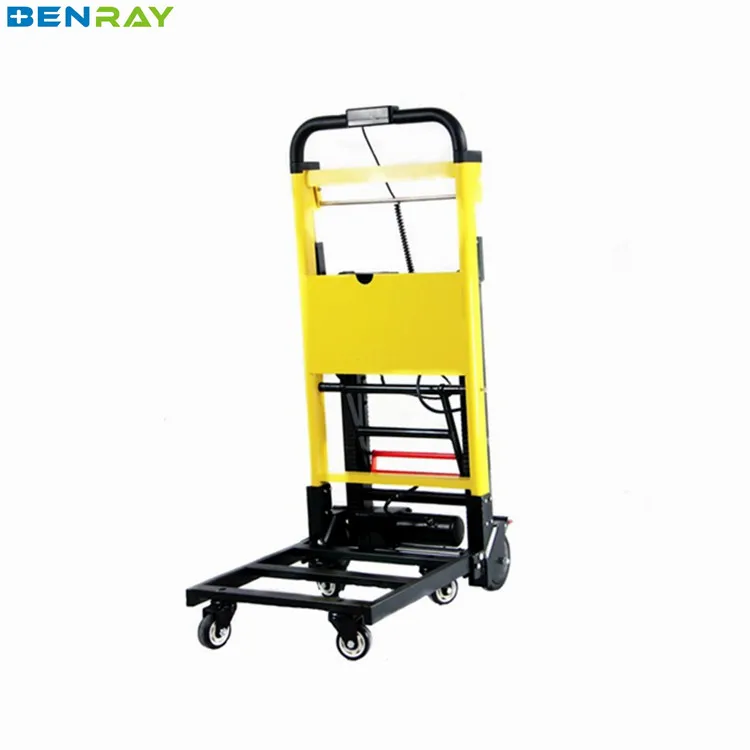 BR-SC003B Powered Electric Stair Climbing Trolley Hand Folding Cart Climb Stairs Luggage Cart For Heavy Cargo