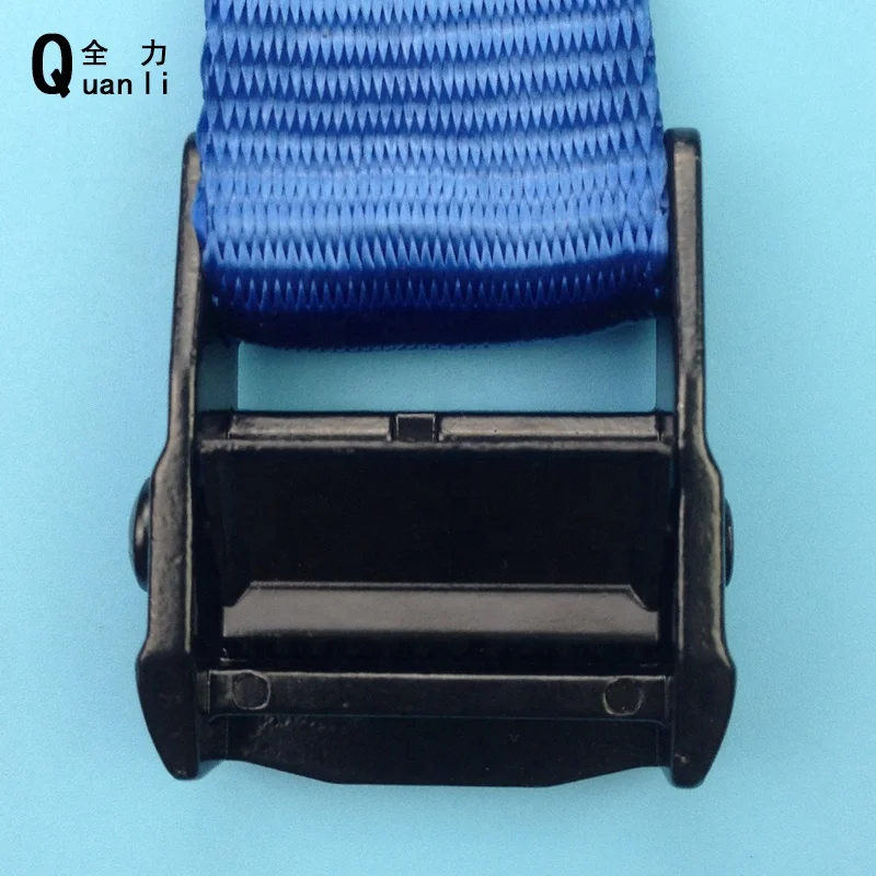 
38mm 1.5 inch endless Cargo lashing strap Black Endless Polyester Metal Cam Buckle tie down strap for packing 