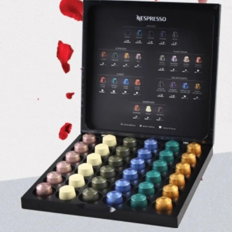 new design wooden nespresso coffee  capsule pods box 36 hole