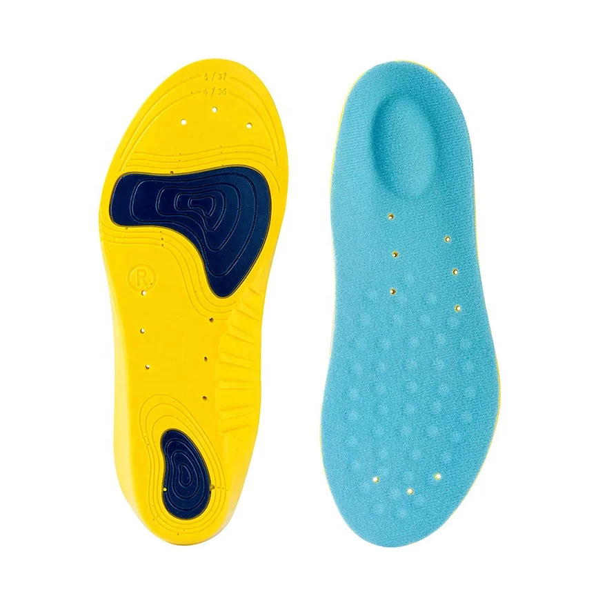 KIDS Sport Insoles Orthotic Plantar Fasciitic  Arch Support Shoe Insoles  for Sore Feet Relief Massaging Running and Hiking