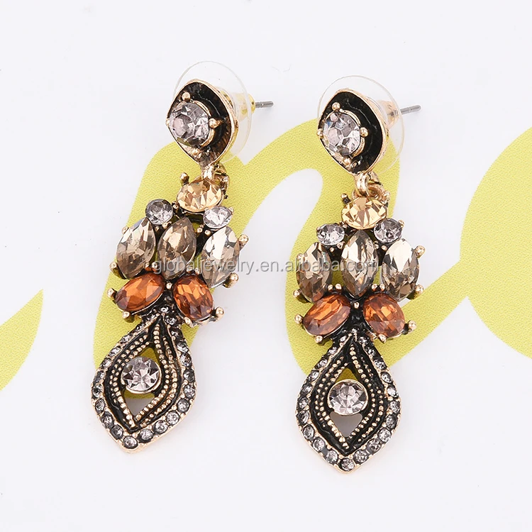 
Vintage Crystal Earring Long Earring Hot Sale Earring 
