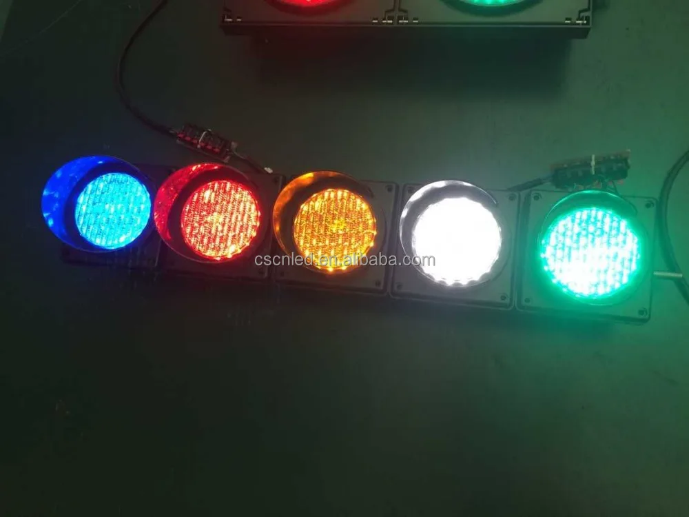 High brightness 5 colors 100mm traffic lights