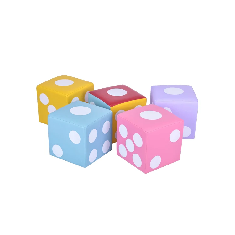 Casual cube modern footstool ottoman