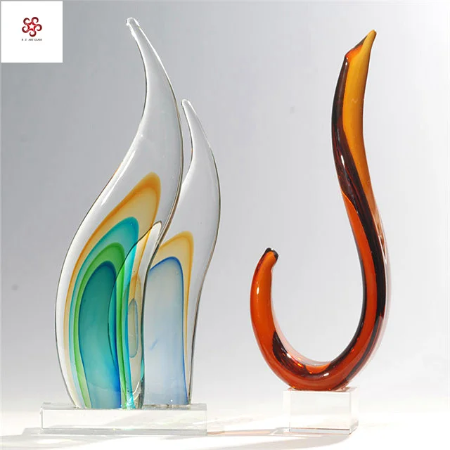 Абстрактная современная Европейская модная художественная стеклянная скульптура