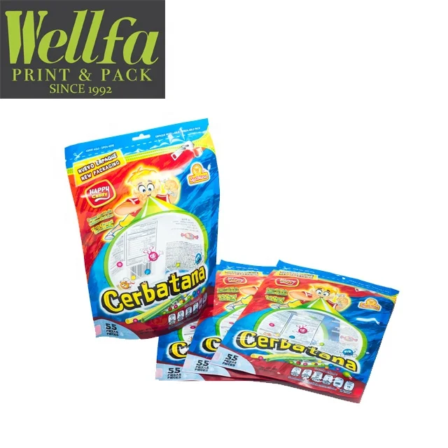 Inflatable Heat Sealable Plastic Bag with Window Display for Snack Packaging