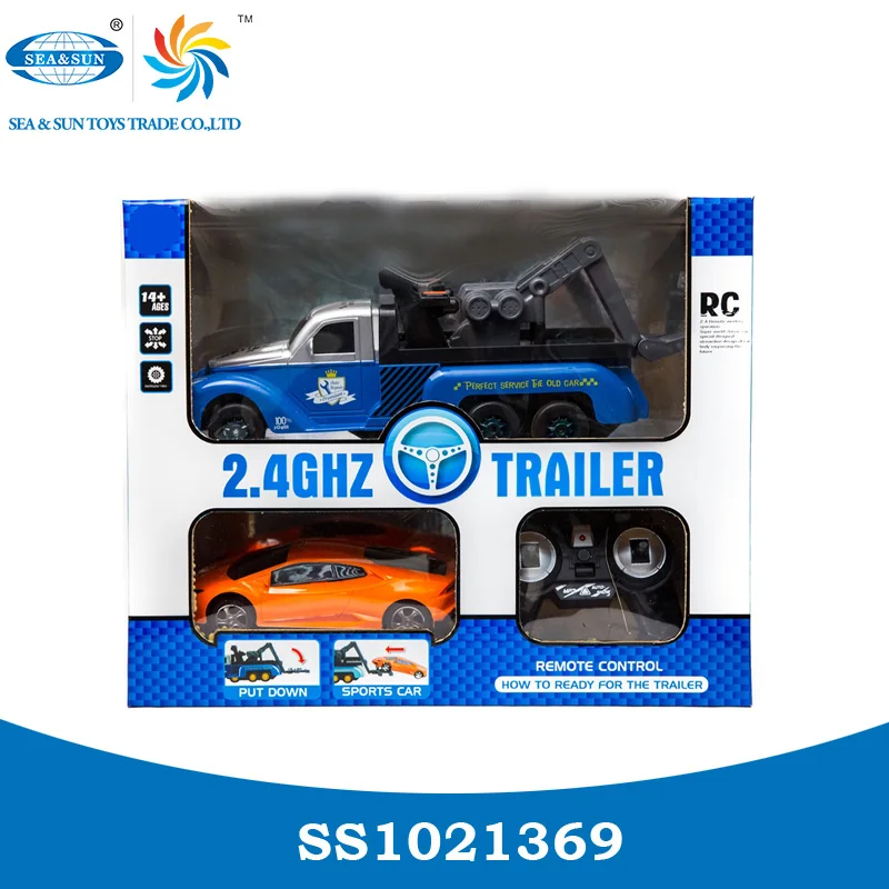 Wholesale 2.4G plastic rc truck trailer for sale
