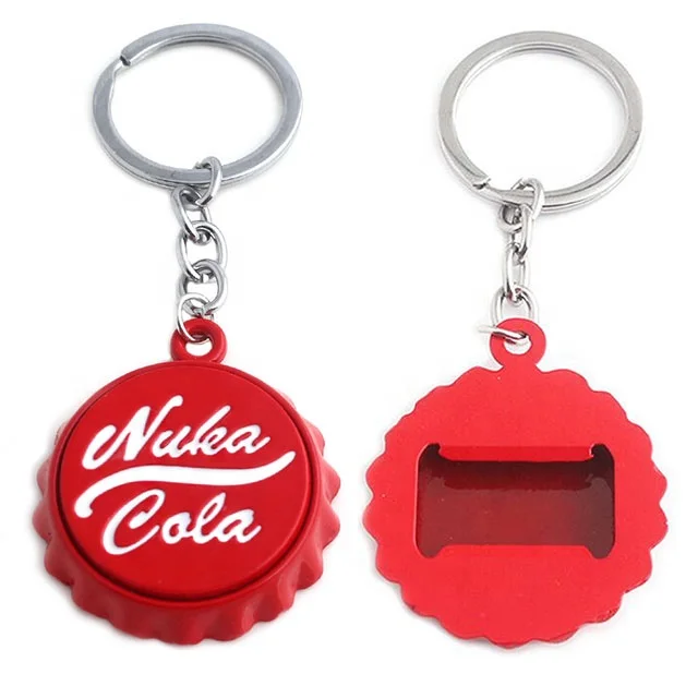 Designs Logo Fallout Nuka Cola Beer Bottle Opener Keychain Key Chain