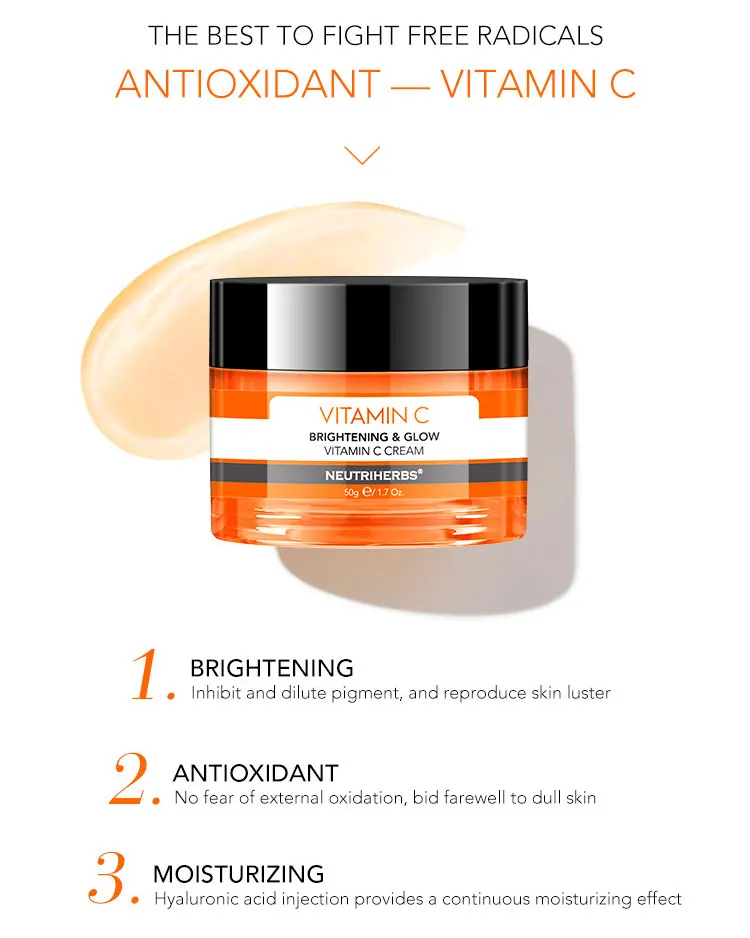 Neutriherbs Effective Vitamin C Moisturizer Beauty Skin Glow Tightening Face Cream