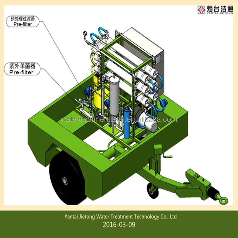 Движимое Морской Воды Лечение RO Машина/Назад Osmosi Очистки Воды Машина