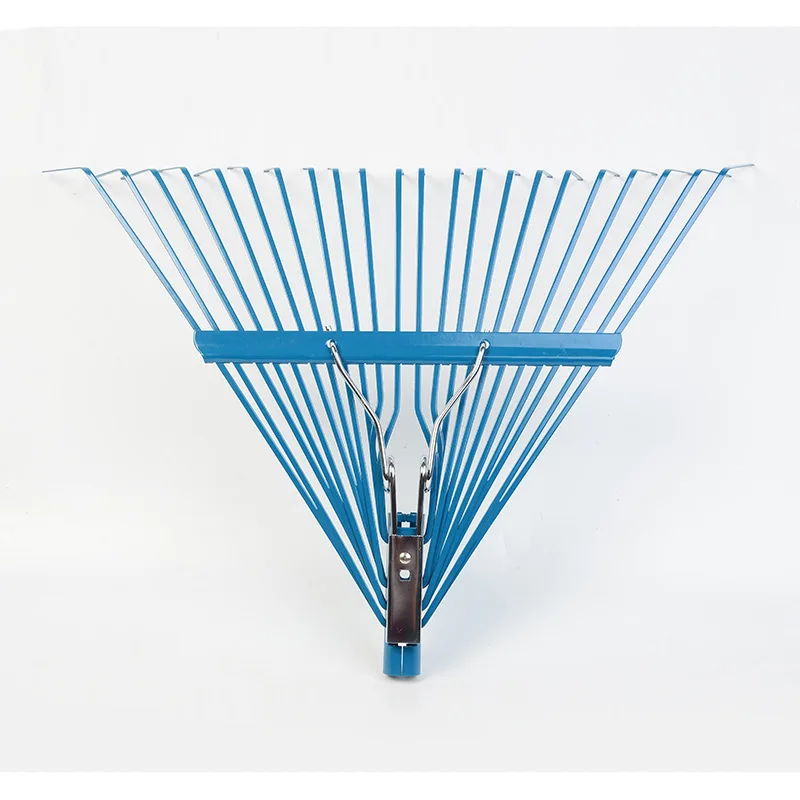 
Wholesale spring garden tool 24 teeth tines Plants Carbon steel Lawns Yards roof Garden Leaf Rake heads 