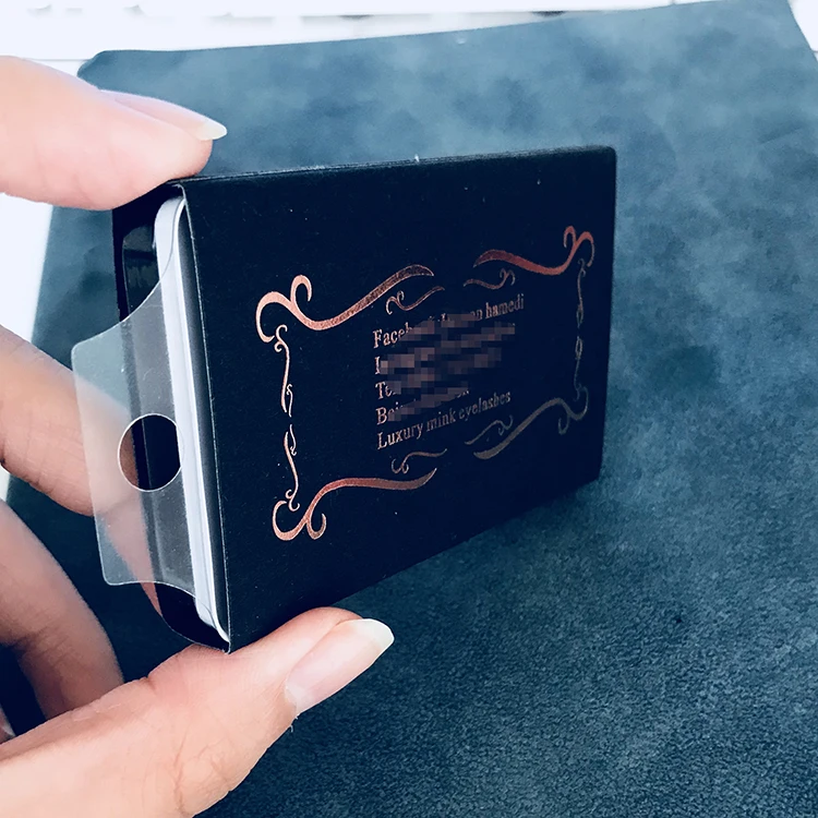 
custom plastic eyelash trays packaging sleeve real human hair eyelash 