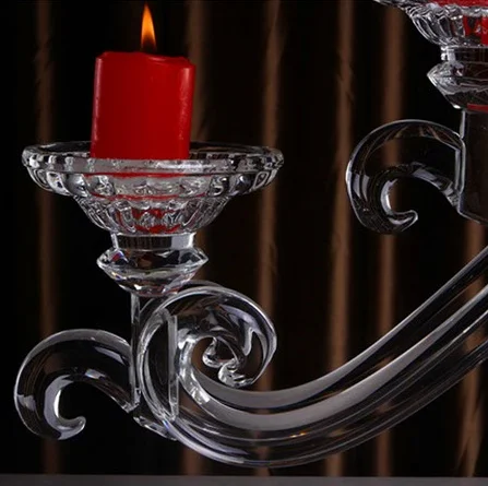 
Wedding Crystal Table Candelabra Centerpiece with 5 arm 