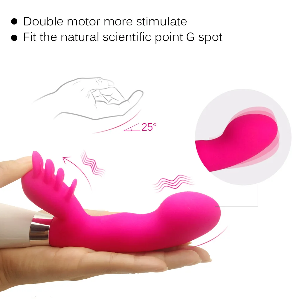 Vibrating Toy Woman Dancer Finger Vibrator, G Spot Stimulator Dancing Finger Shoe, Adult lesbian Sex Toys