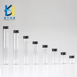 Tube Shape Mini Beverage Wine Glass Bottle With Aluminum Screw Cap 100ml 110ml