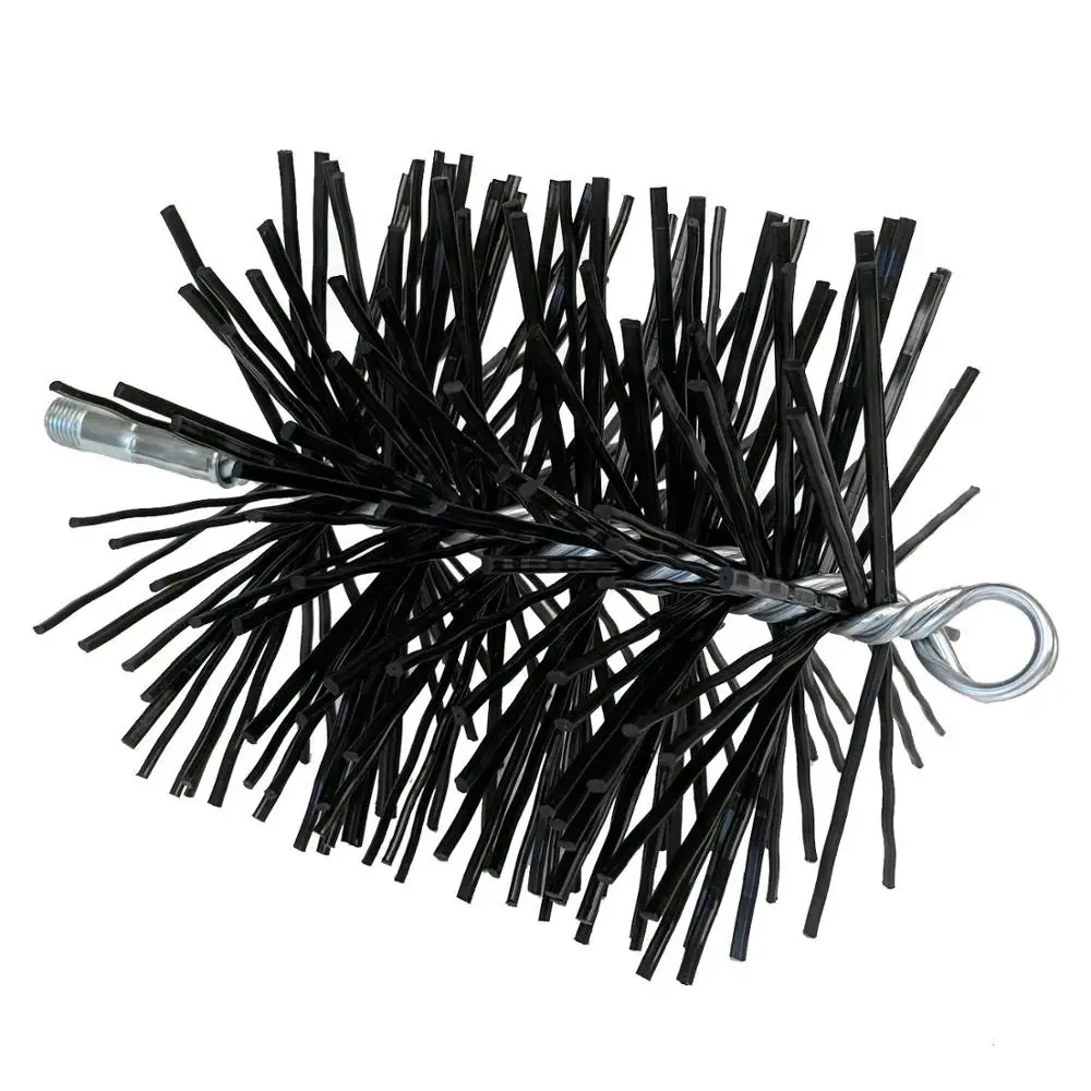 6-inch Round Pellet Stove Poly Fireplace Sweeping Chimney Brush Kit
