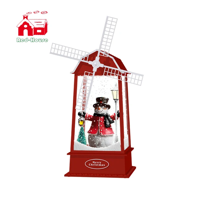 
Creative Decoration Christmas Ball Music Box Rotating Snowflakes Santa Claus Children Christmas Gifts 