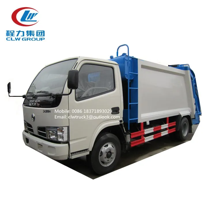 Уплотнительный мусоровоз Dongfeng 5 тонн/уплотнитель мусора для продажи