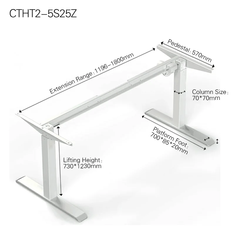 Electric Sit To Stand Gaming Desk Leg Motorized Lifting Columns For Work Sit-Stand Computer Frame Adjustable Height Office Table