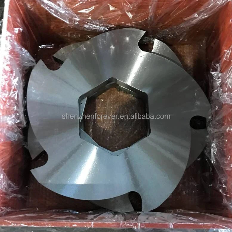 Forever 1500 model double shaft scrap shredder machine chamber box knife blade for sale