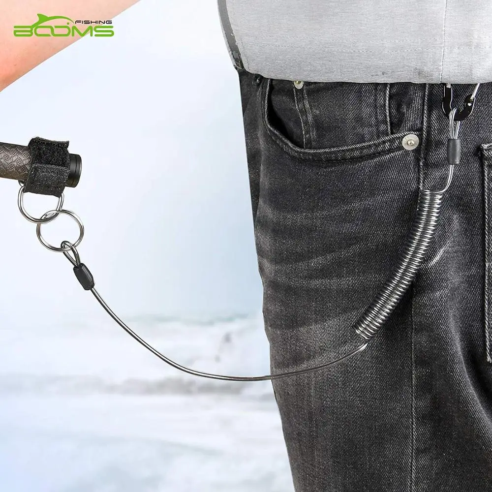  Спиральные шнурки Booms Fishing T01 с ремнями для удочки и