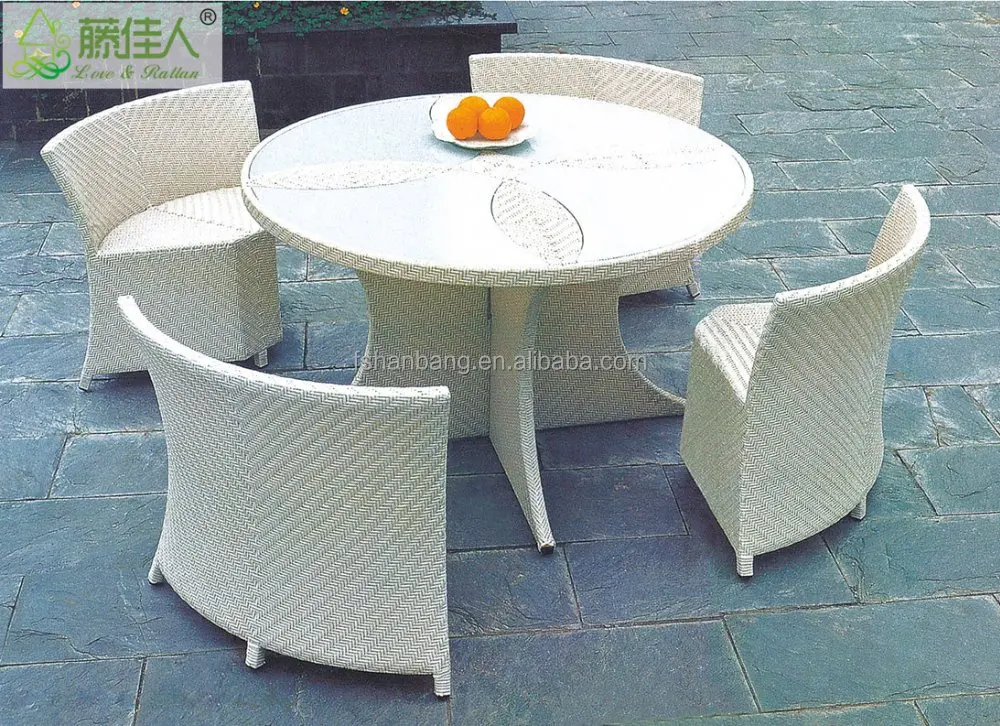 
Hot Sale Outdoor Synthetic Resin Round 4,5,6,8,10,12 Seat Table Chairs Sofa Set Poly Rattan Garden Furniture 