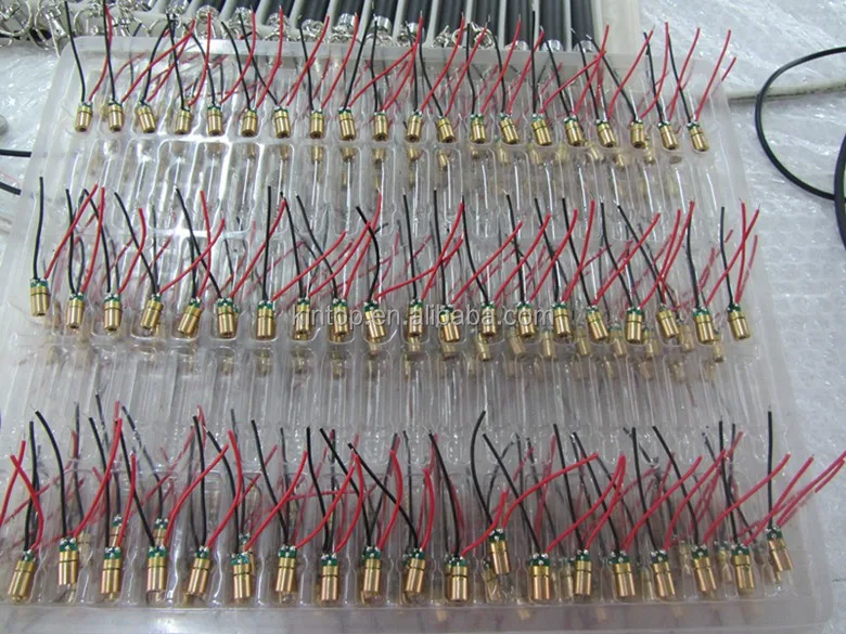 Hot Selling Mini Red 650nm 1mw 5mW  6.2x10.1mm Laser Diode Module With PCB and wire