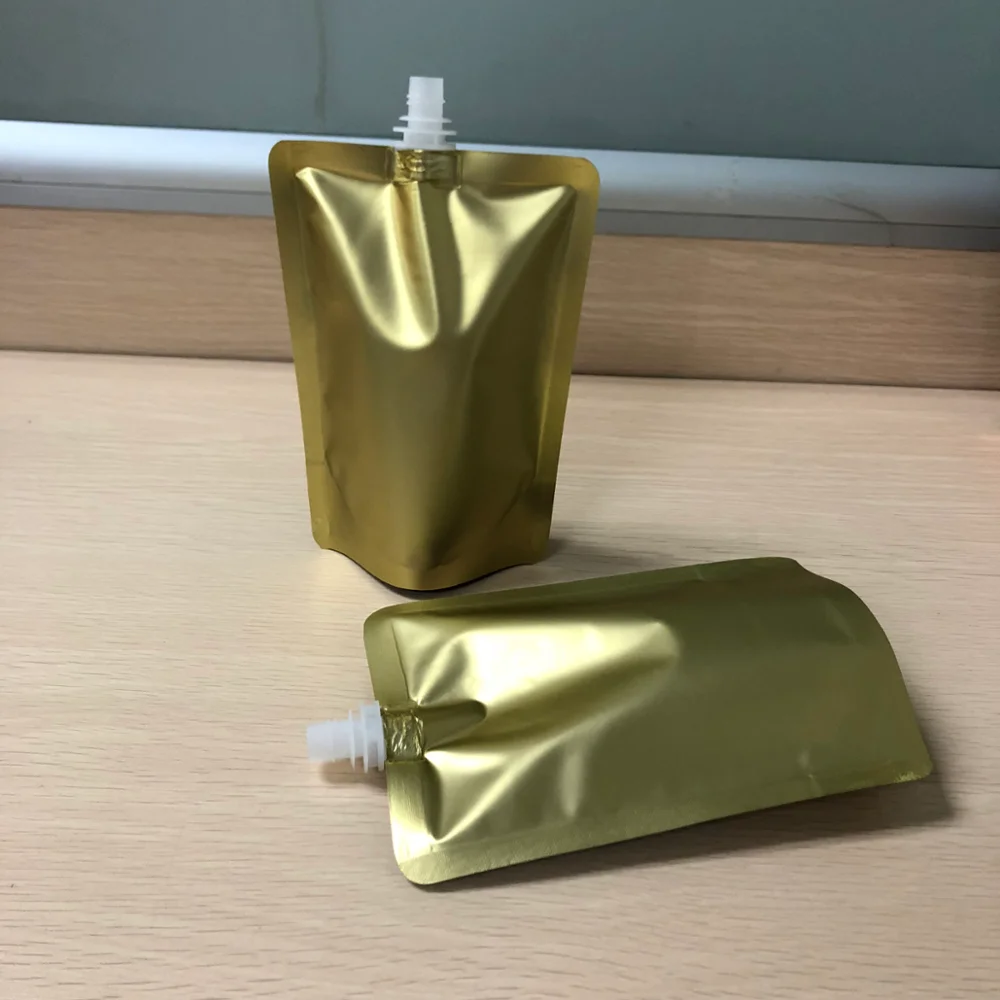 BPA бесплатно двойной почтовый замок встать многоразовые детское питание сбоку носик мешки с Складная воронка