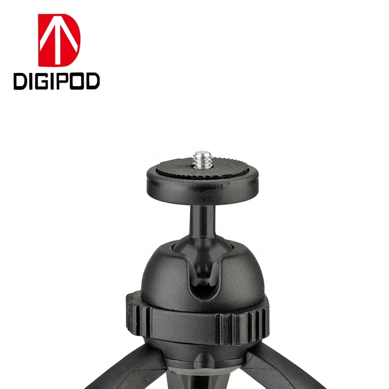 
DIGIPOD Mini desk Mobile Phone Tripod For Cell Phone With Smartphone Clasp S-060P+MH-04T 