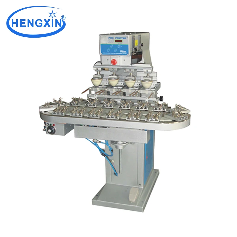 Pneuatic 4 Color Pad Printing Machine for Printing Toys & Playboys