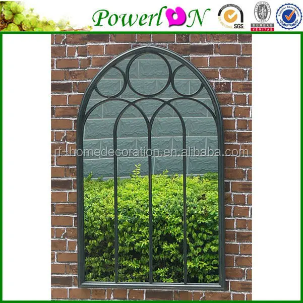 
elegant handmade decorated outdoor garden wall mirrors 