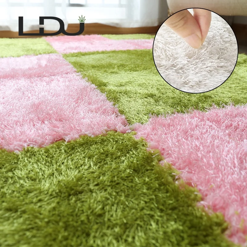 Plush Carpet Area Rug Baby Mat Playmat for Children Play and Rest in Home