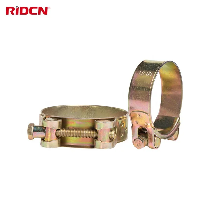 High Strength Heavy Duty Hose Clamps Single Bolt Pipe Clamp