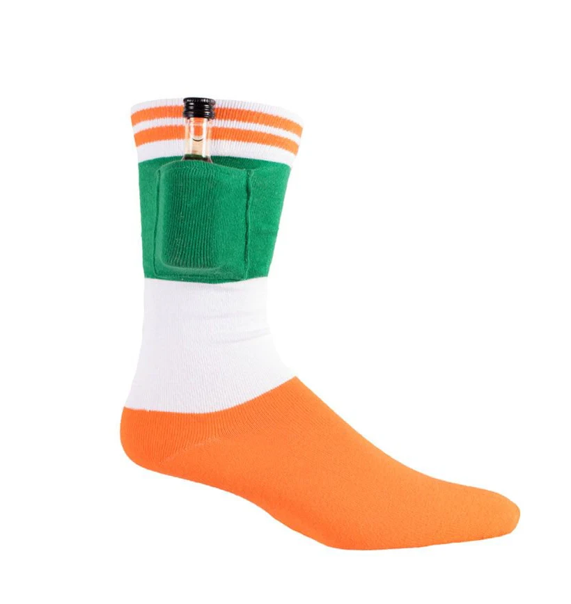 AJ 19182 New Coming Unique Designer Custom Cotton Stripes Mid-Calf Sporty Coin Pocket Socks