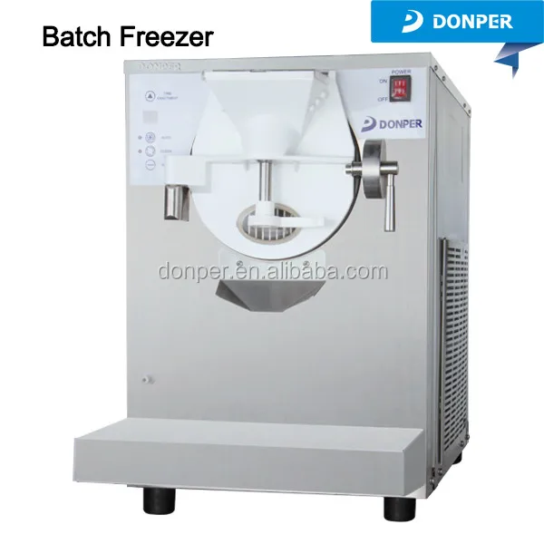 Donper Table Top Batch Freezer BTY7120 one touch dispensing gelato machine hard ice cream machine