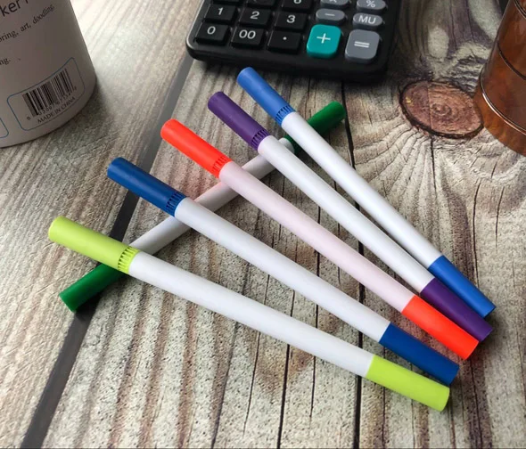 
Hot sales 0.4mm fineliner with dual tips brush marker 