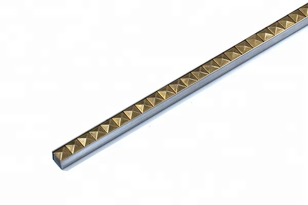 Foshan JECA Luxury Stainless Steel Tile Trims For Bathroom And Kitchen Decoration Easy Installation 304 Metal Tile Profiles